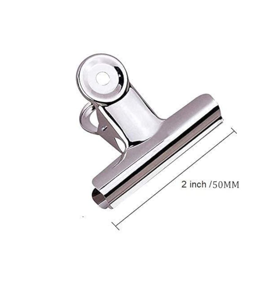 Big 50 mm 2inch Size Paper Round Binder Clip for Office, Home, School, Institutions - Pack of 12 Clips